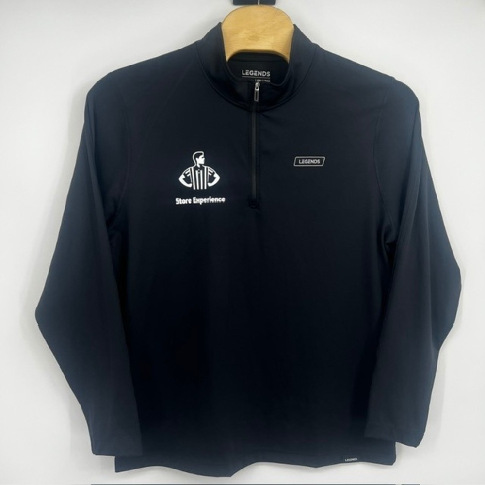 LEGENDS Men's XXL Black Quarter Zip Pullover Foot Locker Store Experience